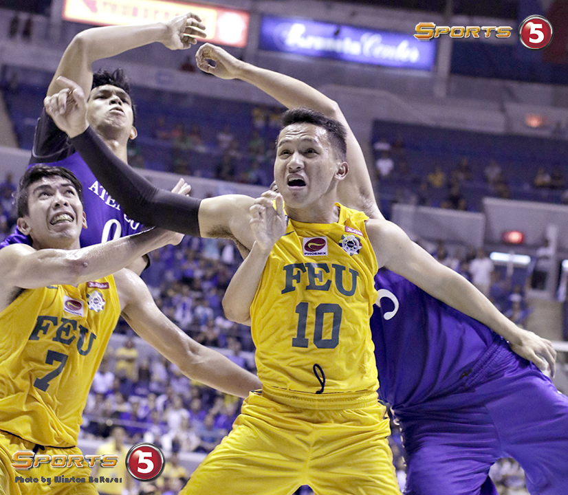 _S1A6398 FEU's Comboy and Dennison battle for the rebound
