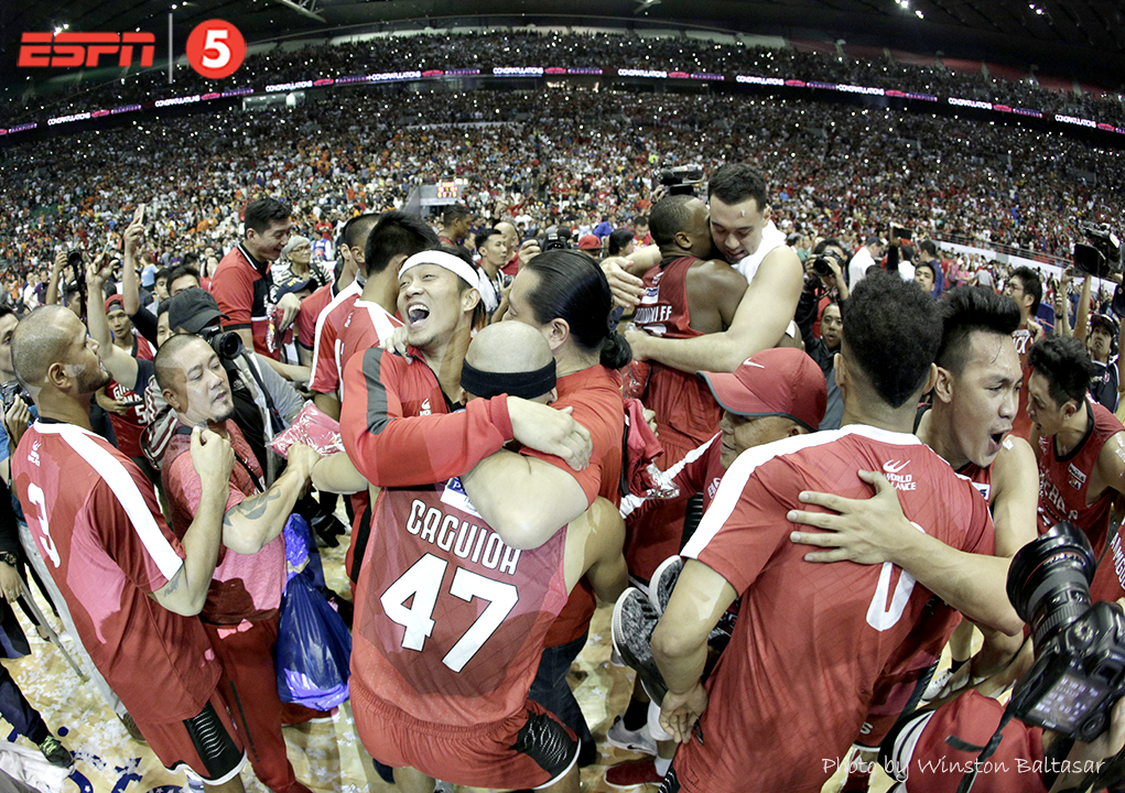 _P2A8410 Jayjay Helterbrand celebrates a championship in what may be his last PBA season