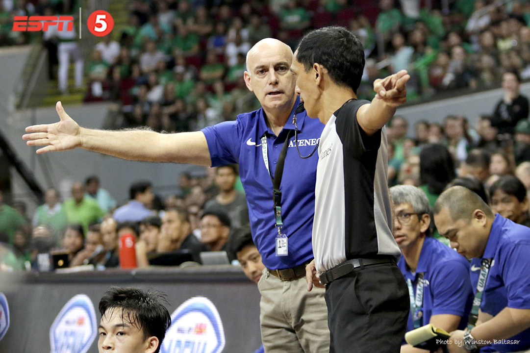 _S1A8265 Coach Tab Baldwin disagrees with the referee